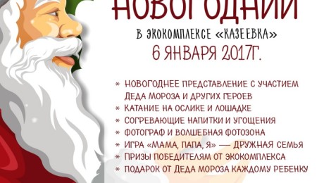 НОВОГОДНИЙ праздник в экокомплексе!